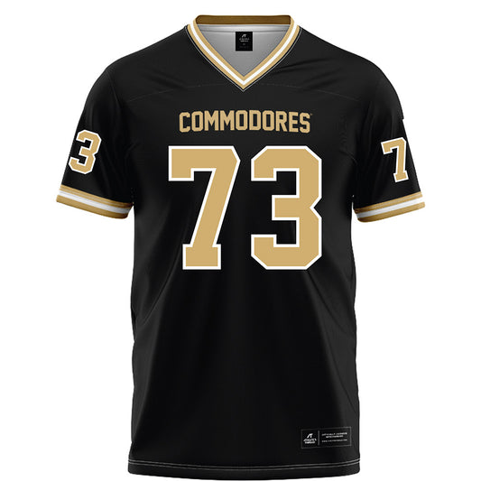 Vanderbilt - NCAA Football : Puleleiite Primus - Black Football Jersey-0