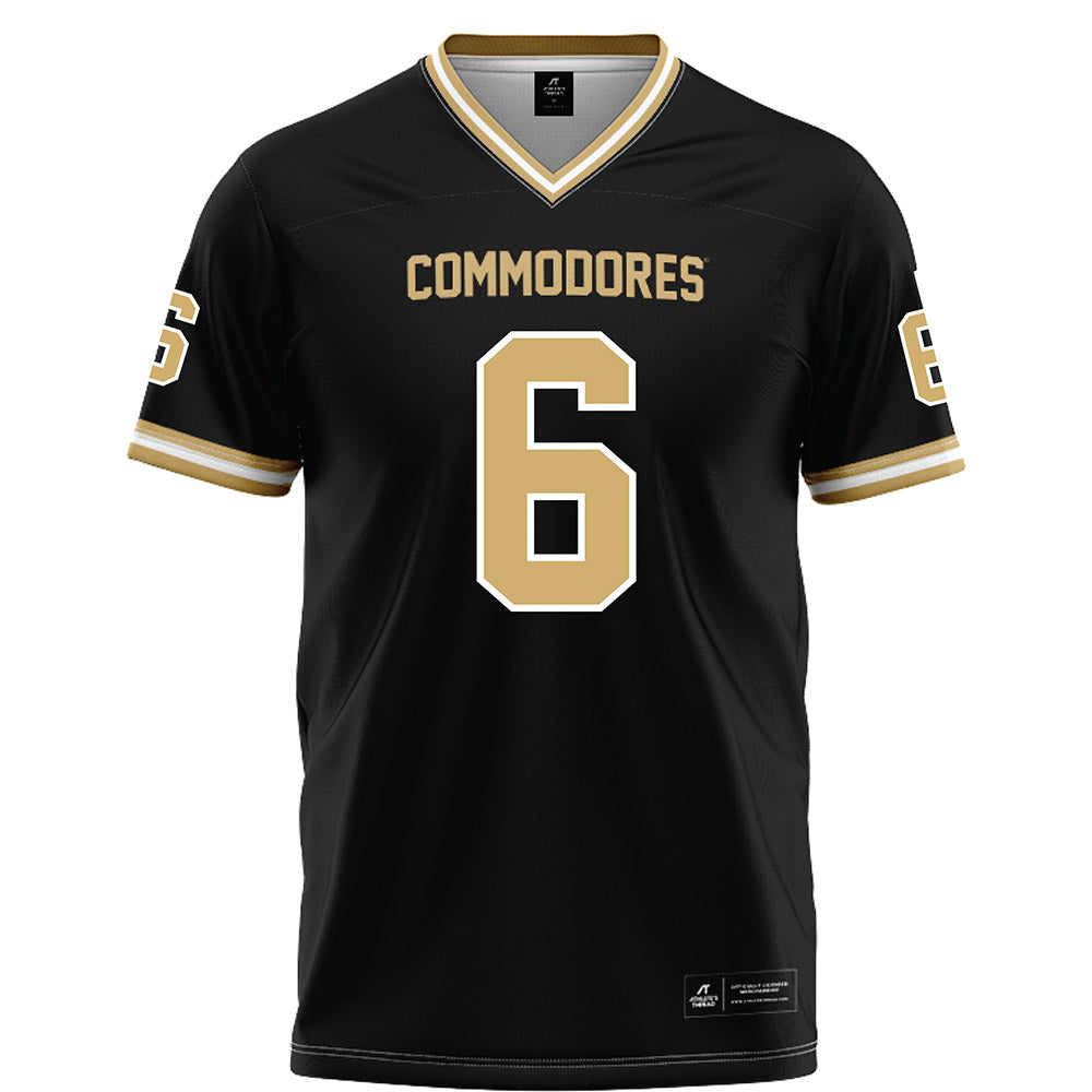 Vanderbilt - NCAA Football : Jacory Thomas - Black Football Jersey-0