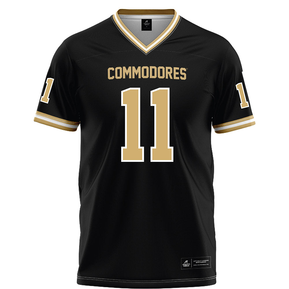 Vanderbilt - NCAA Football : Jack Elliott - Black Football Jersey-0