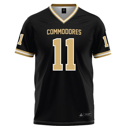 Vanderbilt - NCAA Football : Jack Elliott - Black Football Jersey-0