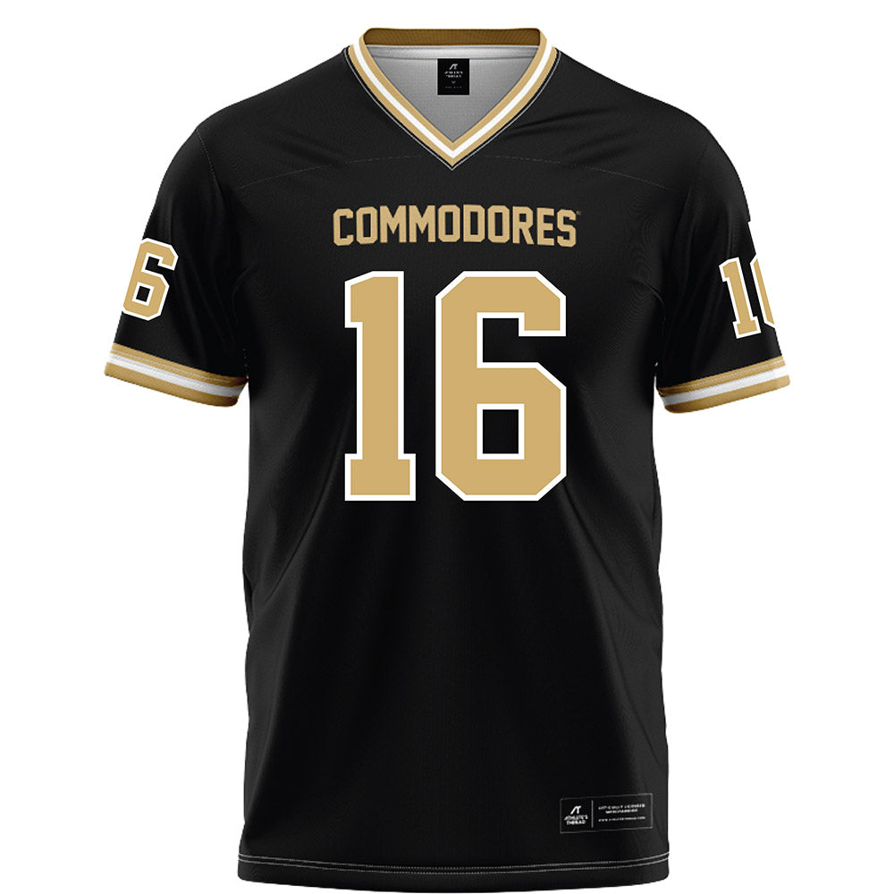 Vanderbilt - NCAA Football : Jaylin Davies - Black Football Jersey-0