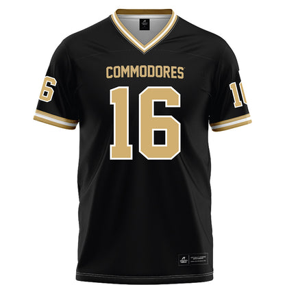 Vanderbilt - NCAA Football : Jaylin Davies - Black Football Jersey-0