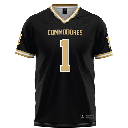Vanderbilt - NCAA Football : Blaze Berlowitz - Black Football Jersey-0