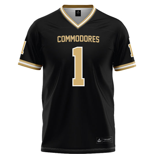 Vanderbilt - NCAA Football : Blaze Berlowitz - Black Football Jersey-0