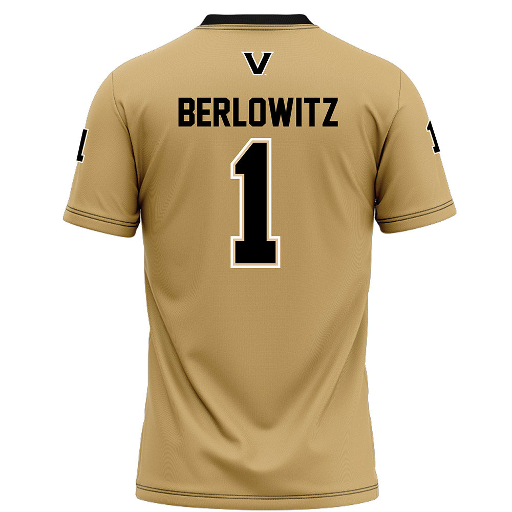 Vanderbilt - NCAA Football : Blaze Berlowitz - Football Jersey-1