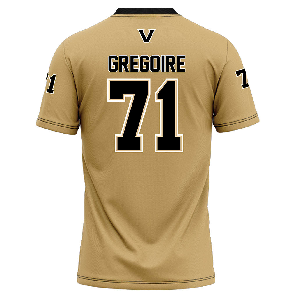 Vanderbilt - NCAA Football : Ted Gregoire - Football Jersey-1
