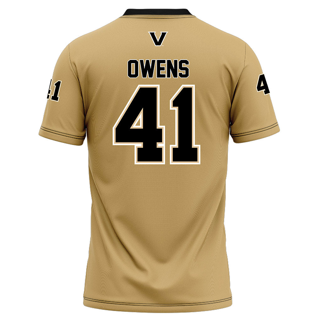 Vanderbilt - NCAA Football : Stone Owens - Football Jersey-1