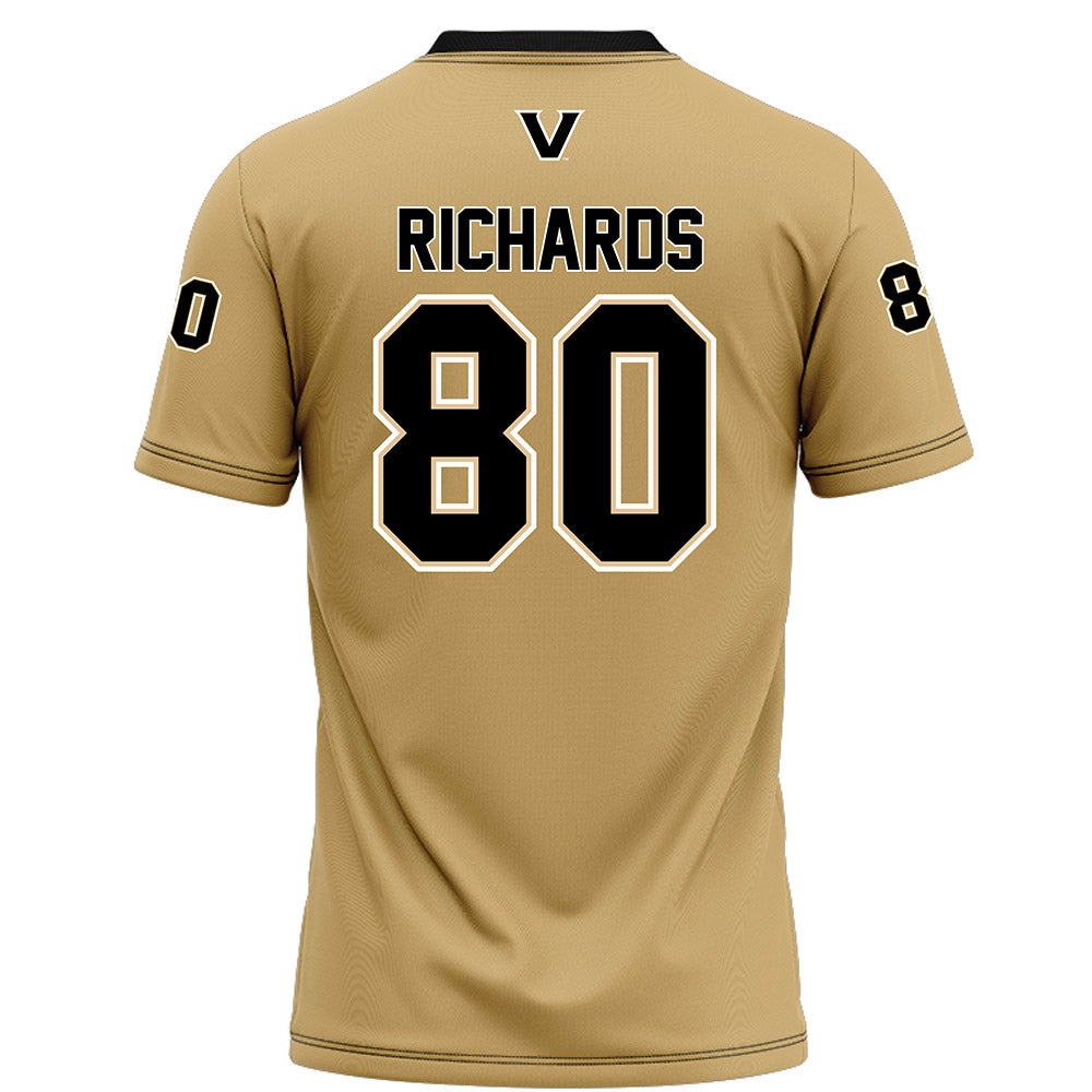 Vanderbilt - NCAA Football : Claiborne Richards - Football Jersey-1