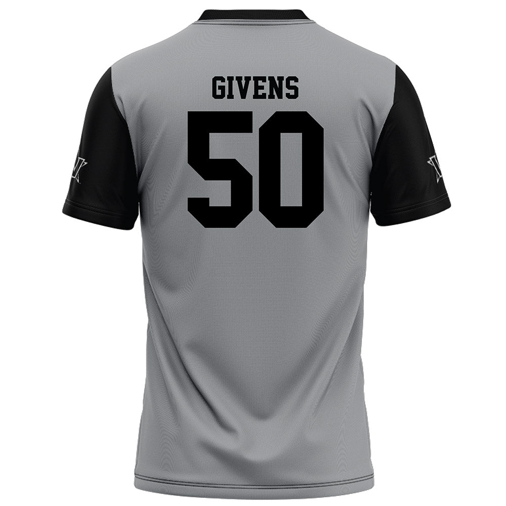 Vanderbilt - NCAA Football : Gunner Givens - Grey Football Jersey-1