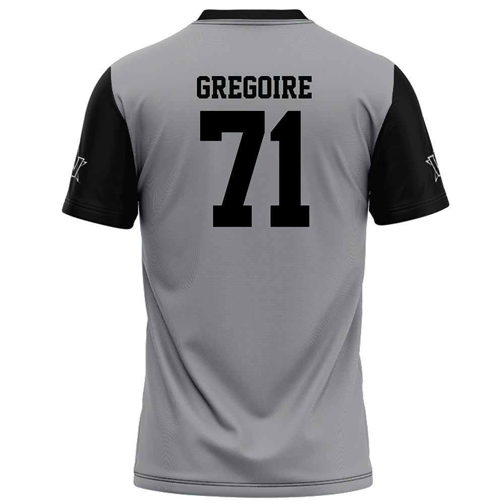 Vanderbilt - NCAA Football : Ted Gregoire - Grey Football Jersey-1