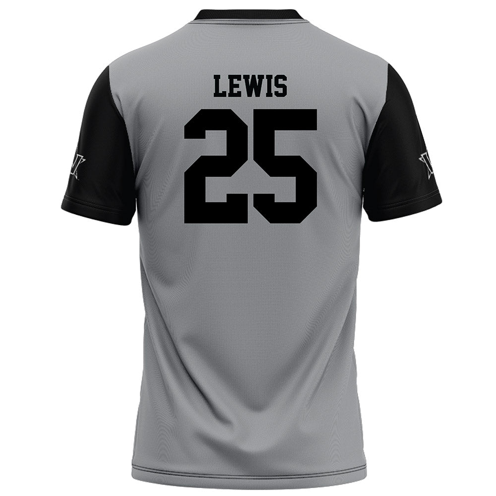 Vanderbilt - NCAA Football : Mason Lewis - Grey Football Jersey-1