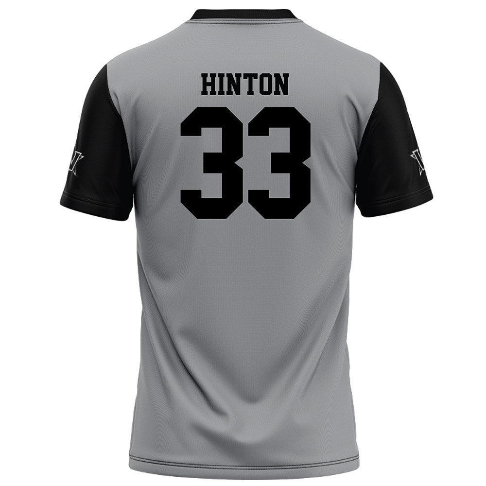 Vanderbilt - NCAA Football : Vanzale Hinton - Grey Football Jersey-1