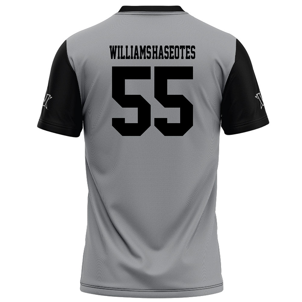 Vanderbilt - NCAA Football : George Williams-Haseotes - Grey Football Jersey-1