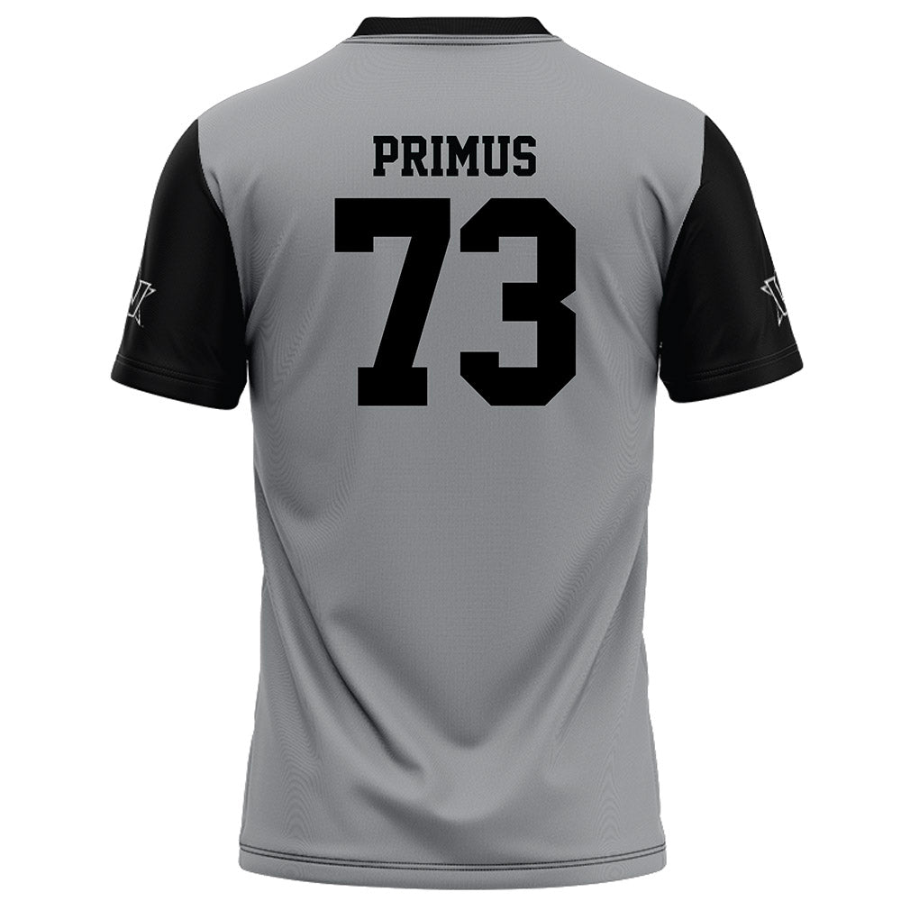 Vanderbilt - NCAA Football : Puleleiite Primus - Grey Football Jersey-1