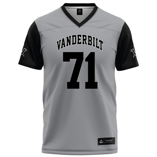 Vanderbilt - NCAA Football : Ted Gregoire - Grey Football Jersey-0