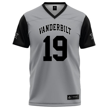 Vanderbilt - NCAA Football : Maurice Veney - Grey Football Jersey-0