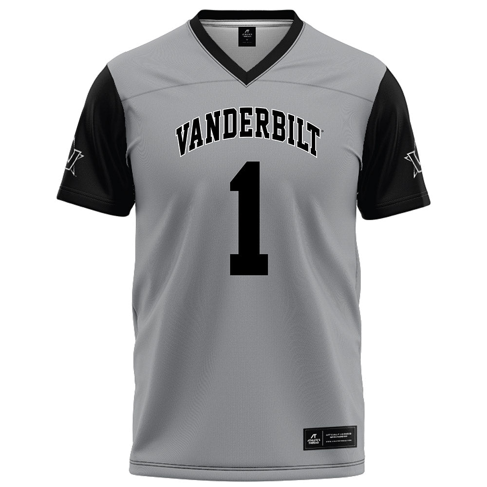 Vanderbilt - NCAA Football : Blaze Berlowitz - Grey Football Jersey-0