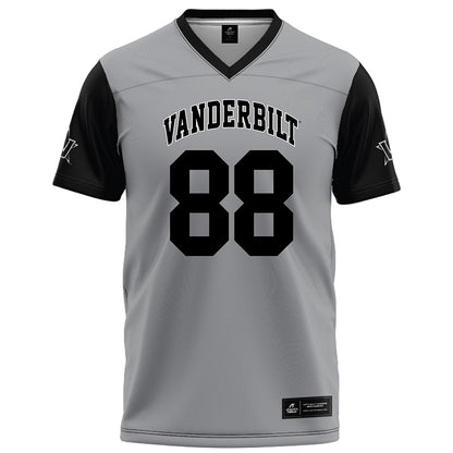 Vanderbilt - NCAA Football : Wils Jackson - Grey Football Jersey-0