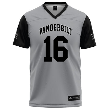 Vanderbilt - NCAA Football : Jaylin Davies - Grey Football Jersey-0