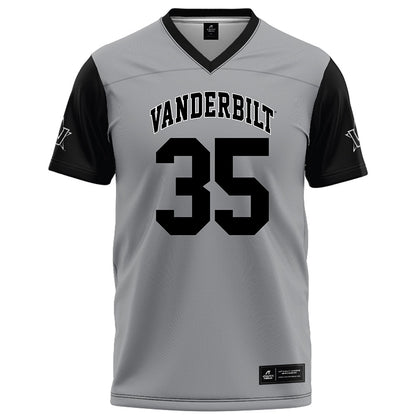 Vanderbilt - NCAA Football : Payne Daniel - Grey Football Jersey-0