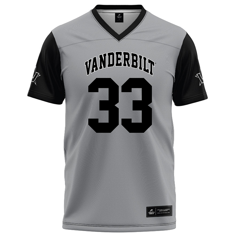 Vanderbilt - NCAA Football : Vanzale Hinton - Grey Football Jersey-0