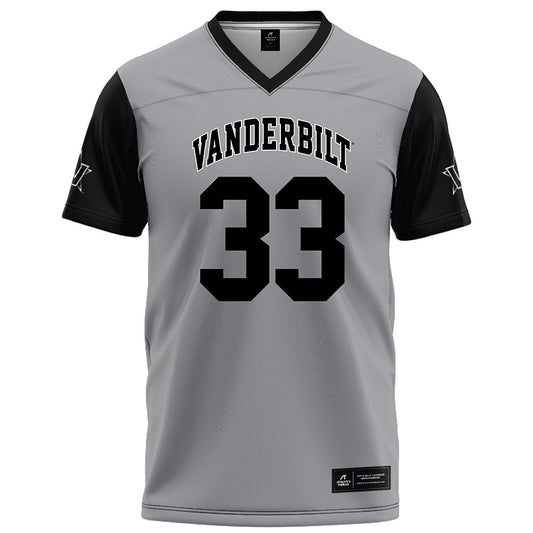Vanderbilt - NCAA Football : Vanzale Hinton - Grey Football Jersey-0