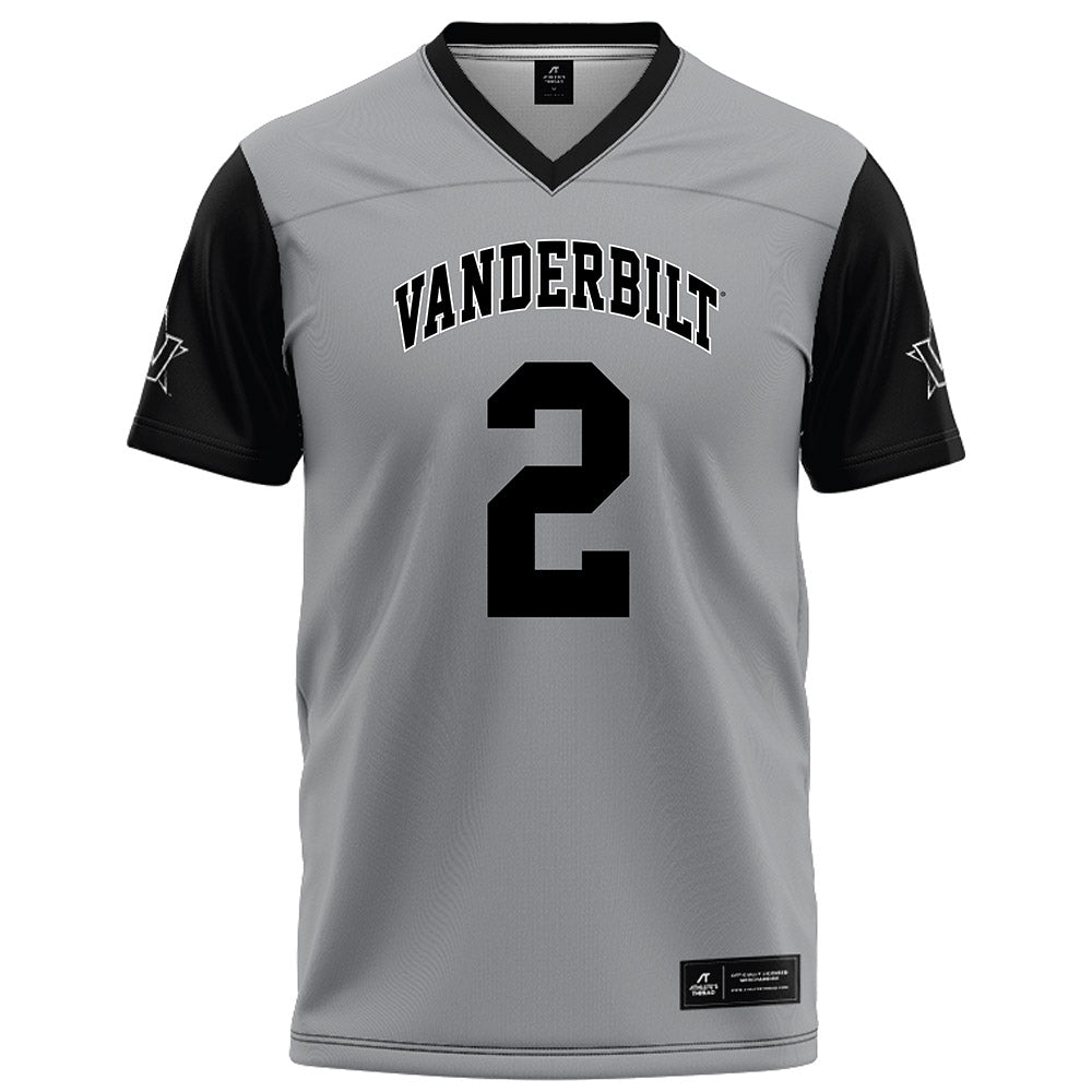 Vanderbilt - NCAA Football : Jared Curtis - Grey Football Jersey-0