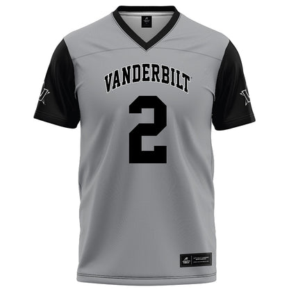 Vanderbilt - NCAA Football : Jared Curtis - Grey Football Jersey-0