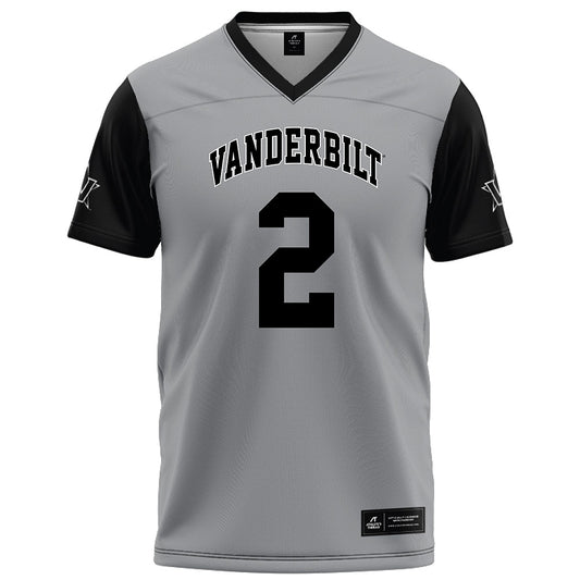 Vanderbilt - NCAA Football : Jared Curtis - Grey Football Jersey-0