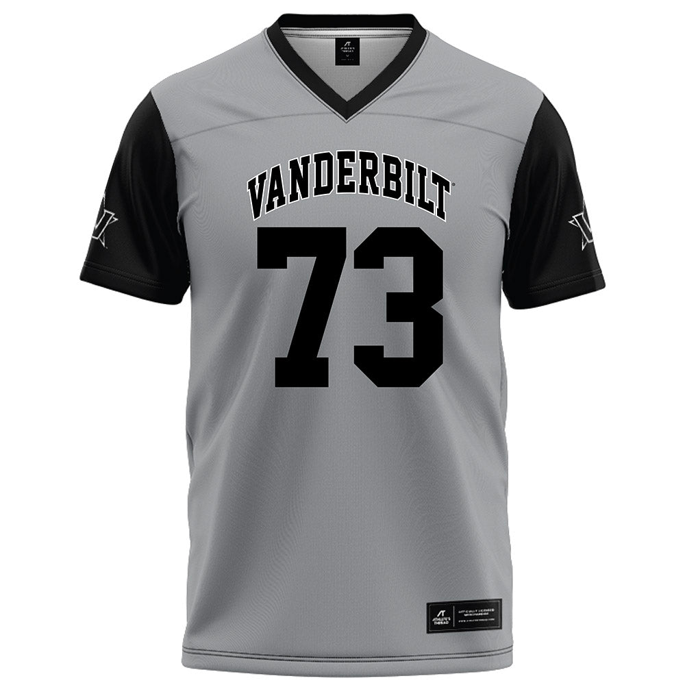 Vanderbilt - NCAA Football : Puleleiite Primus - Grey Football Jersey-0