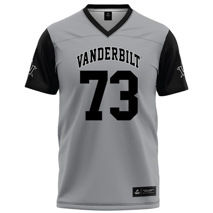 Vanderbilt - NCAA Football : Puleleiite Primus - Grey Football Jersey-0