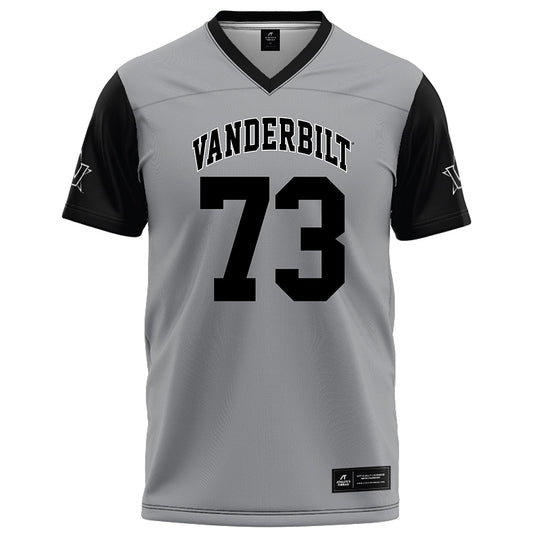 Vanderbilt - NCAA Football : Puleleiite Primus - Grey Football Jersey-0