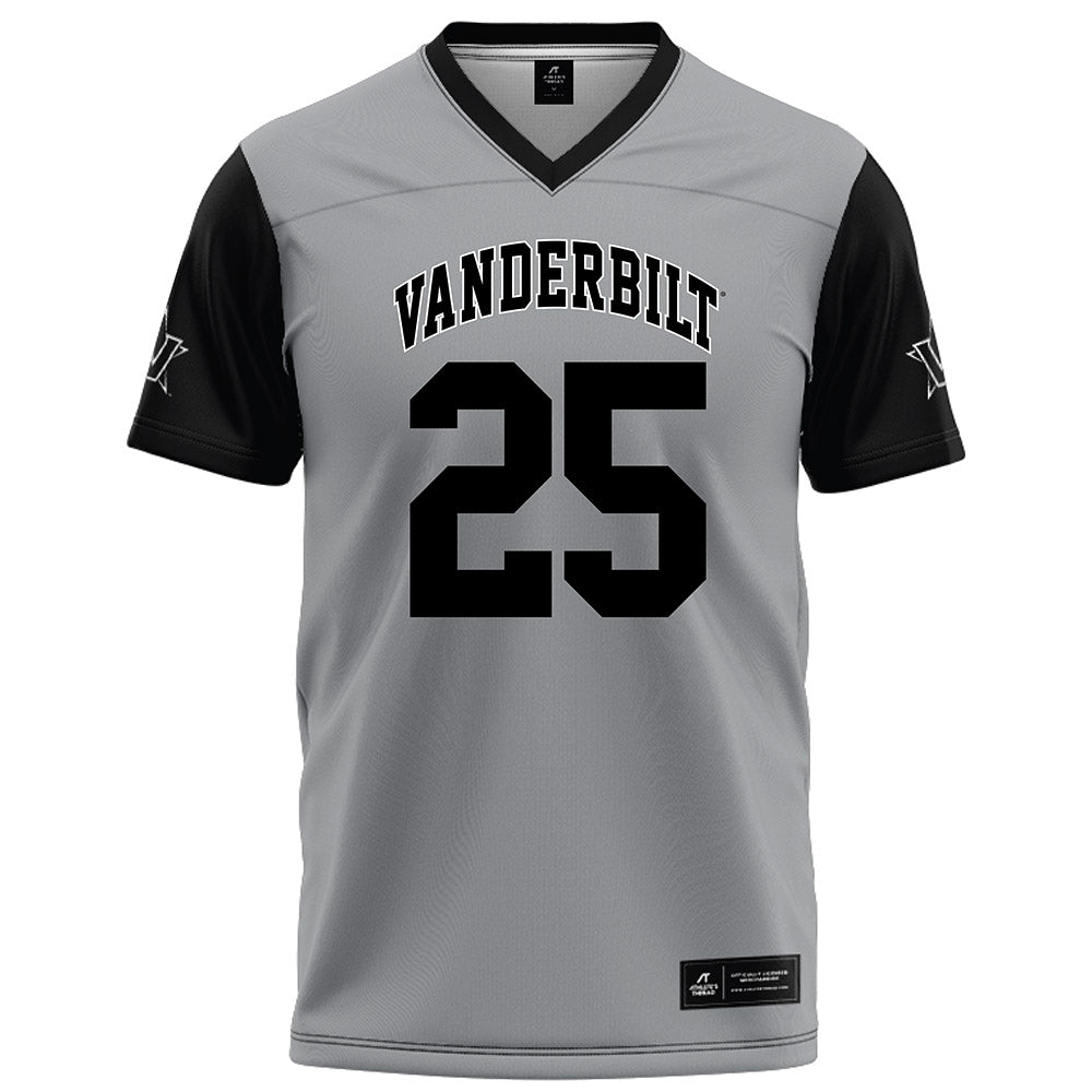 Vanderbilt - NCAA Football : Mason Lewis - Grey Football Jersey-0