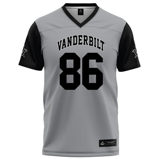 Vanderbilt - NCAA Football : Tilden Riley - Grey Football Jersey-0