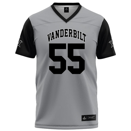 Vanderbilt - NCAA Football : George Williams-Haseotes - Grey Football Jersey-0