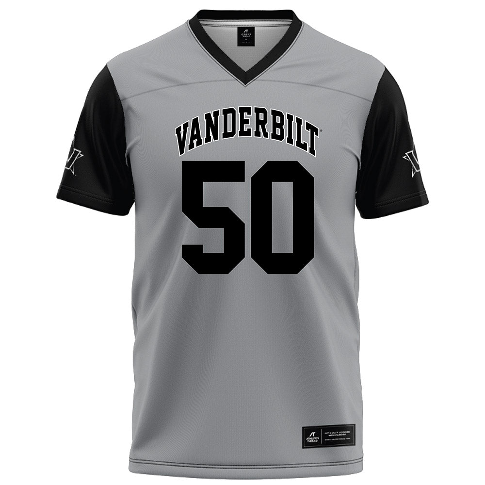 Vanderbilt - NCAA Football : Kene Obi - Grey Football Jersey-0