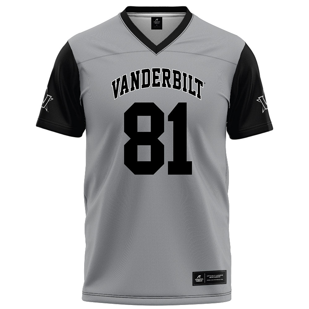 Vanderbilt - NCAA Football : Kayleb barnett - Grey Football Jersey-0
