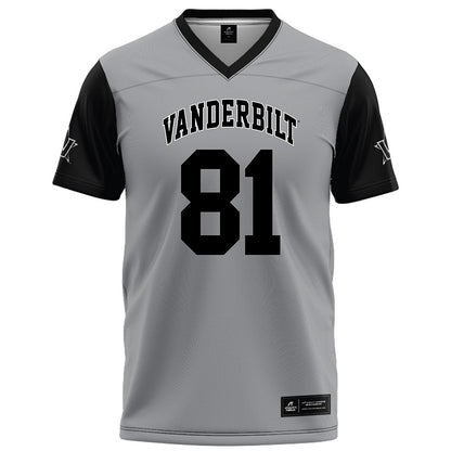 Vanderbilt - NCAA Football : Kayleb barnett - Grey Football Jersey-0