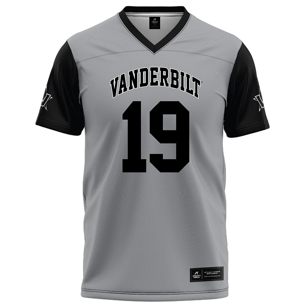 Vanderbilt - NCAA Football : Karima Jackson - Grey Football Jersey-0