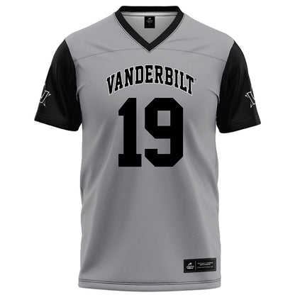 Vanderbilt - NCAA Football : Karima Jackson - Grey Football Jersey-0