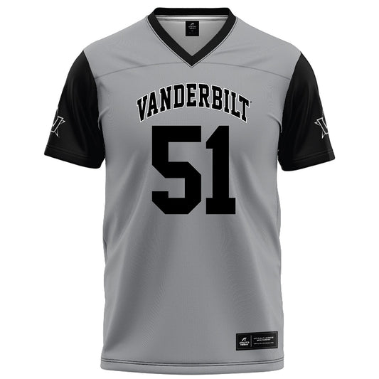 Vanderbilt - NCAA Football : Cameron Stepp - Grey Football Jersey-0