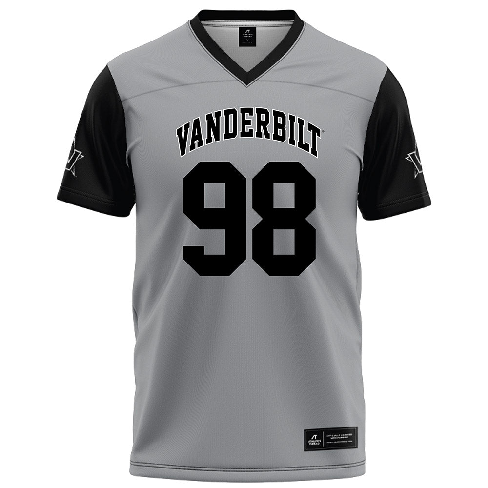 Vanderbilt - NCAA Football : Daryl Campbell - Grey Football Jersey-0