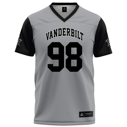 Vanderbilt - NCAA Football : Daryl Campbell - Grey Football Jersey-0