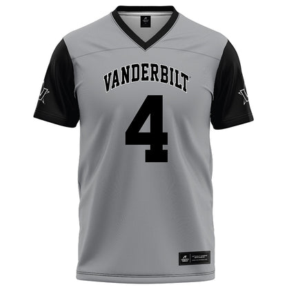 Vanderbilt - NCAA Football : Martel Hight - Grey Football Jersey-0