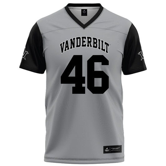 Vanderbilt - NCAA Football : Mustafa Dannett - Grey Football Jersey