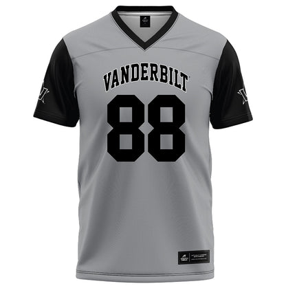 Vanderbilt - NCAA Football : Wils Jackson - Grey Football Jersey-0