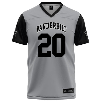 Vanderbilt - NCAA Football : Jamison Curtis - Grey Football Jersey-0