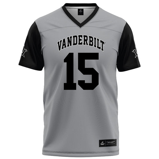 Vanderbilt - NCAA Football : Joseph Mcvay - Grey Football Jersey-0