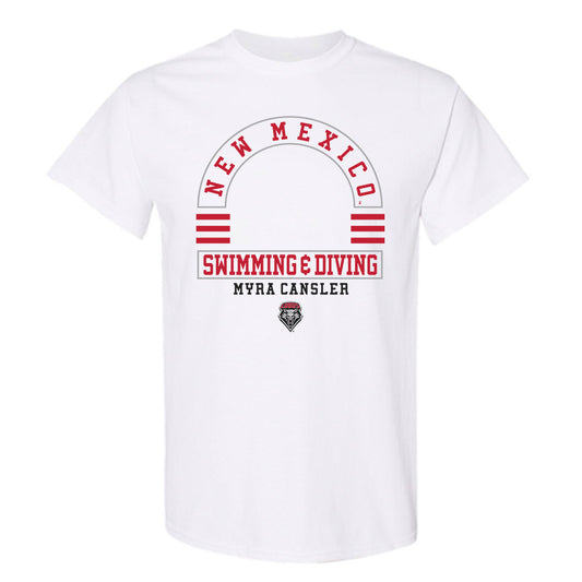 New Mexico - NCAA Women's Swimming & Diving : Myra Cansler - Classic Fashion Shersey T-Shirt-0