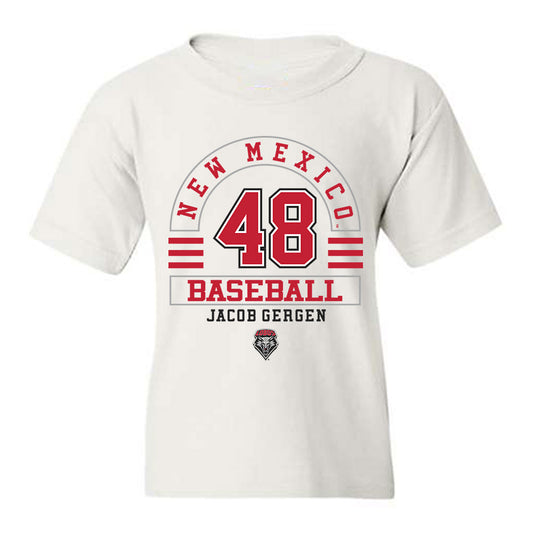 New Mexico - NCAA Baseball : Jacob Gergen - Classic Fashion Shersey Youth T-Shirt-0